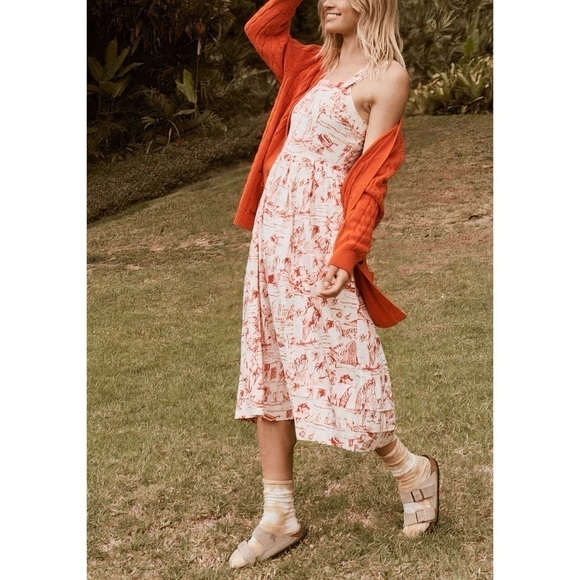 NWOT THE GREAT. Midi Sleeveless The Vacation Smocked Dress - Picture 3 of 7